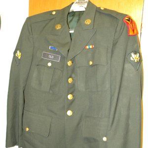 US Military Army Green Coat Dress Uniform - Blazer